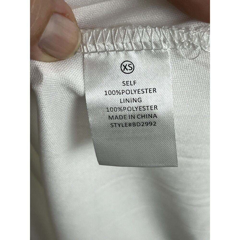 Women's Celeste Maxi Party Wedding White Dress Fashion Nova Size X-Small NWT - Picture 10 of 16